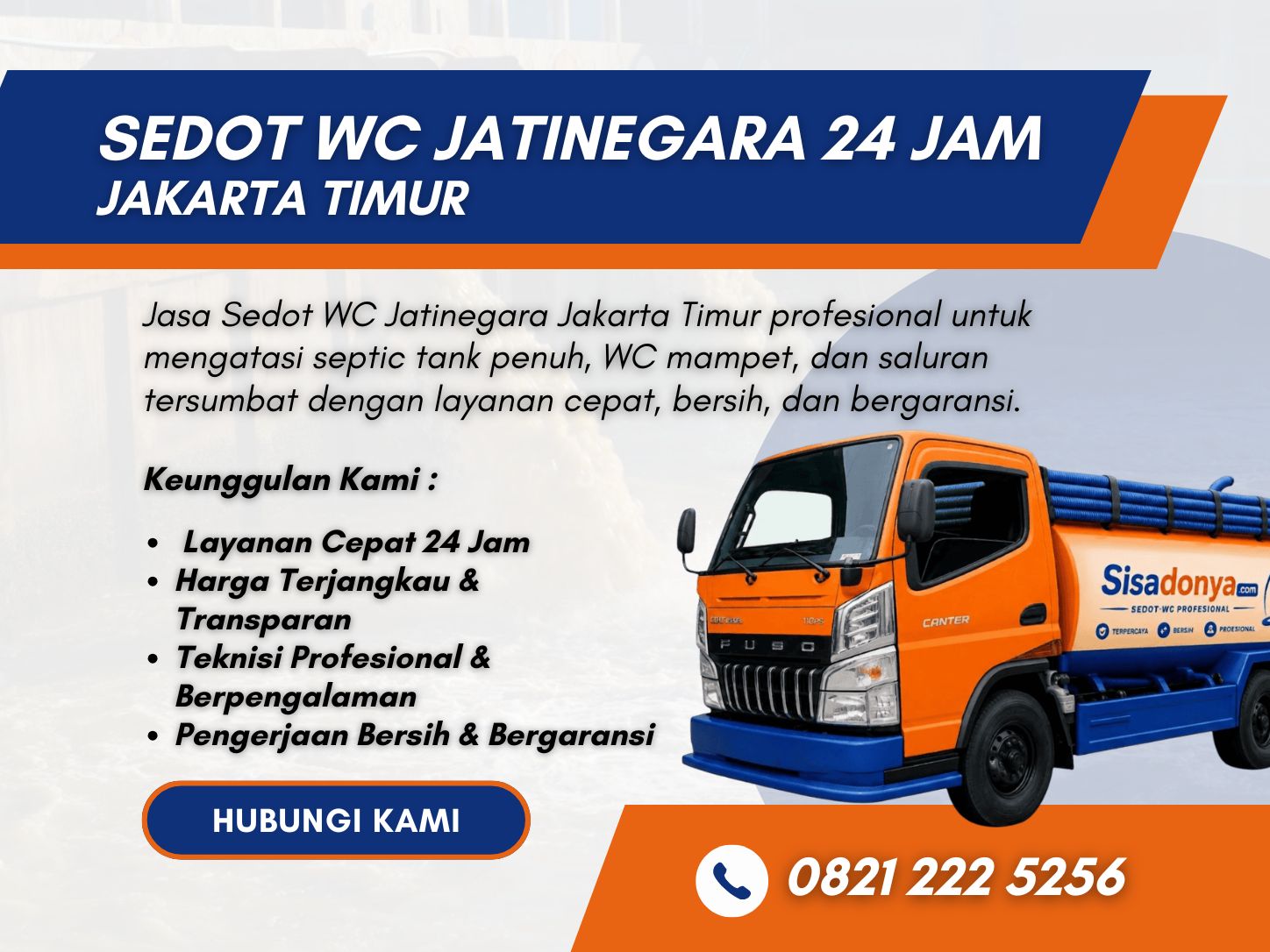 Jasa Sedot WC Jatinegara 24 Jam