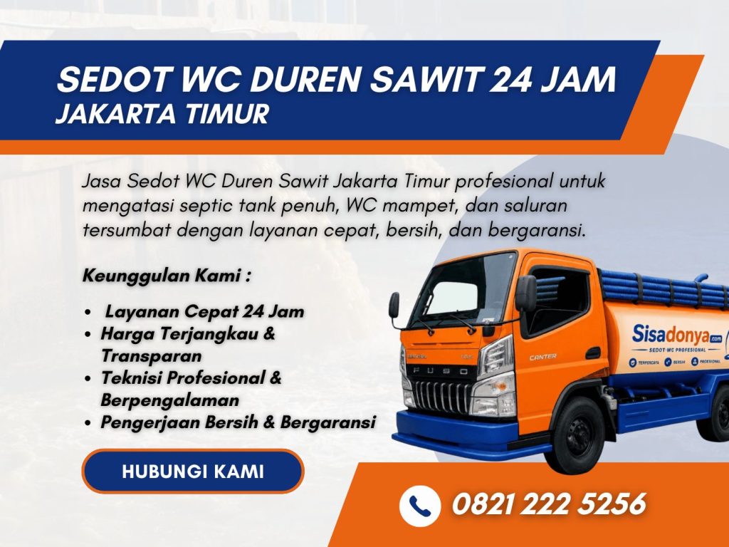 sedot wc duren sawit 24 jam